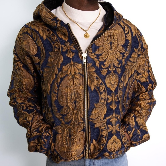 royal satin-lined hoodie - Picture 5 of 8